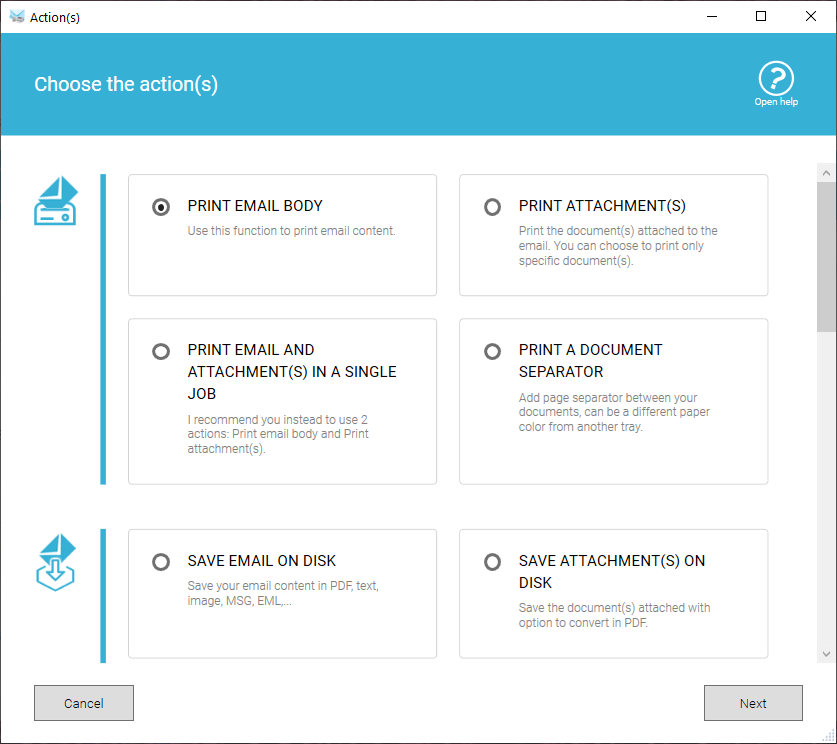 screenshot of Automatic Email Manager